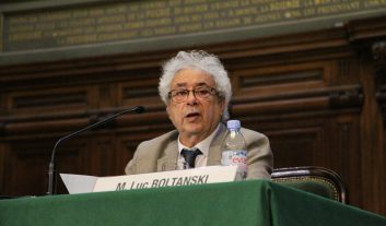Luc Boltanski, intervenant de la 39e conférence Marc Bloch de l'EHESS.
