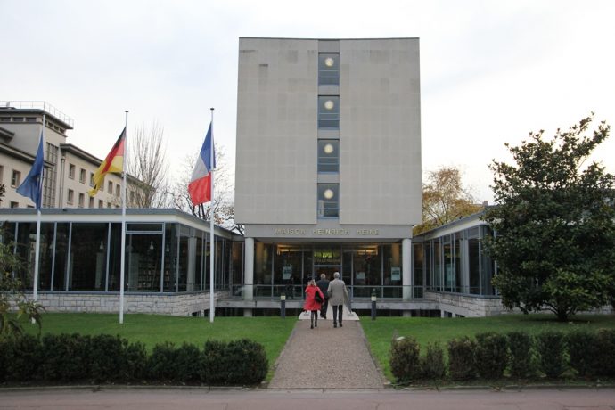 Façade de la Fondation de l'Allemagne, Maison Heinrich Heine à la CIUP