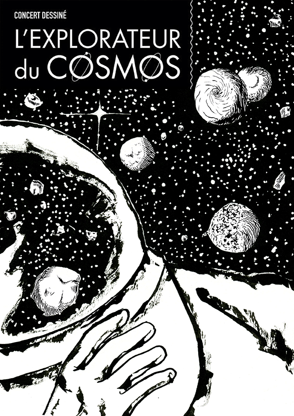 Affiche-concert-dessiné-L'explorateur-du-cosmos