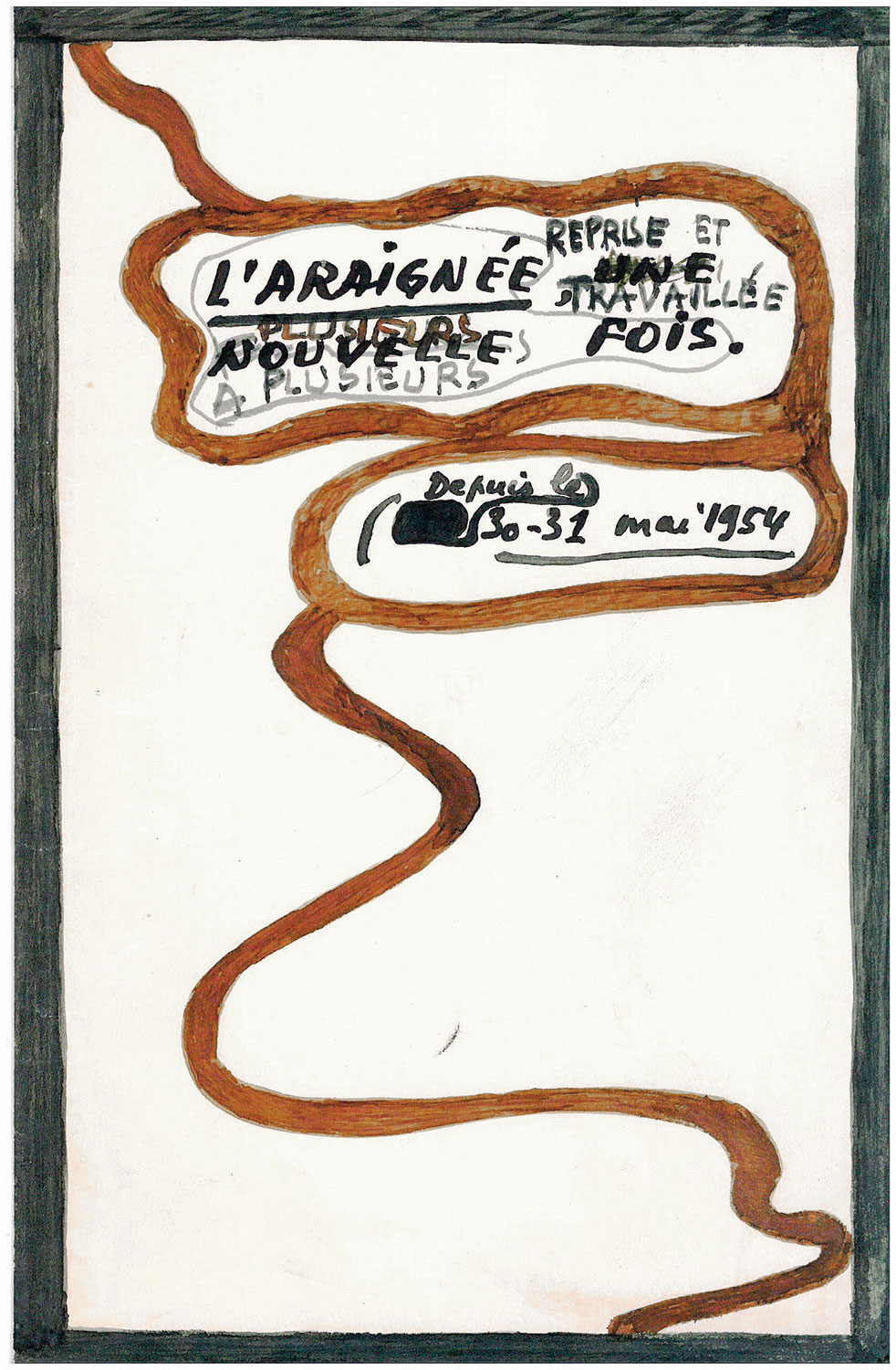 Francis Ponge, L'Araignée, manuscrit © BLJD