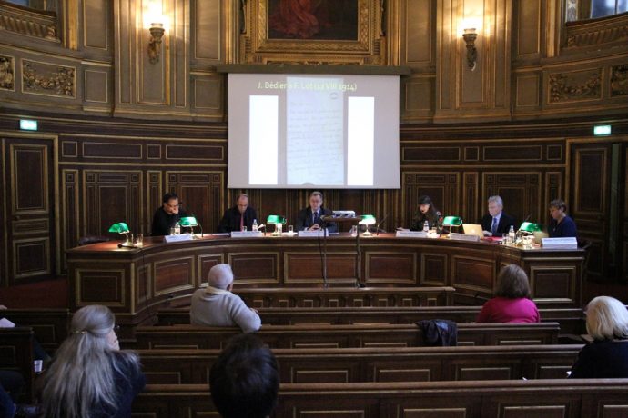 Séance consacrée aux « Universitaires et étudiants », sous la présidence de Tristan Lecoq, inspecteur général de l’Éducation nationale, professeur associé à l’université Paris-Sorbonne.