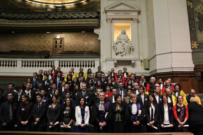 Les lauréats des prix 2013, les membres du jury et les autorités universitaires