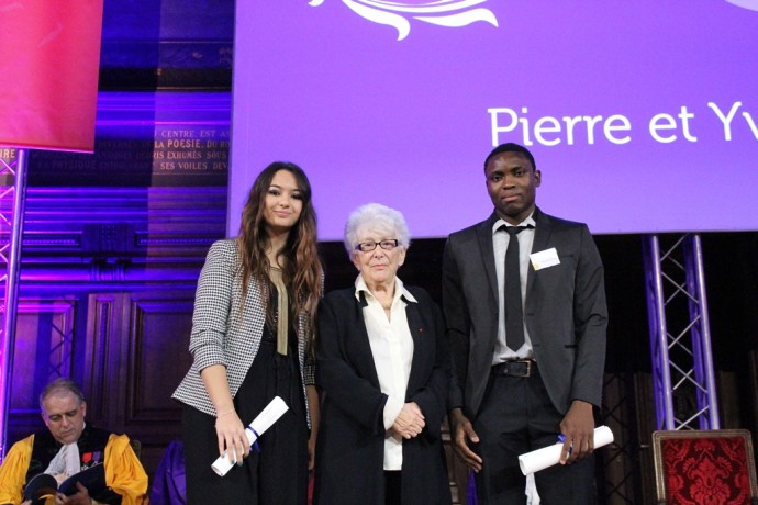 De gauche à droite, Keltoum Merroune, Yvette Roudy et Guy Adel Daniel Kegnike.