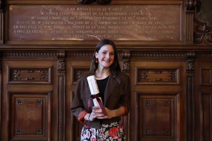 Alice Louradour, lauréate du prix Fénéon artistique 2016.