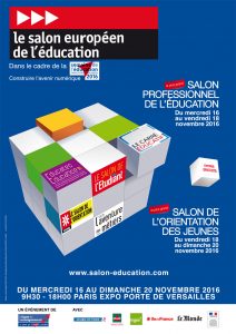 Affiche de la 18e édition du Salon européen de l'éducation 