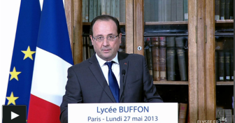 François Hollande commémore le 70ème anniversaire de la création du Conseil National de la Résistance au lycée Buffon