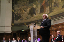 Michael D. Higgins, Président d’Irlande, donne une conférence exceptionnelle en Sorbonne