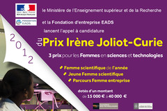 Prix Irène Joliot-Curie 2012