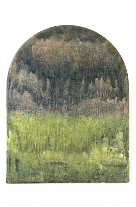 24.02.2022. Tempera à l’œuf, gesso, bois de tilleul. 45 x 35 cm.