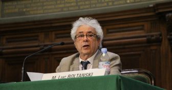 Luc Boltanski en Sorbonne pour la 39e conférence Marc Bloch