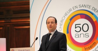 François Hollande ouvre le colloque organisé à l’occasion des 50 ans de l’Inserm