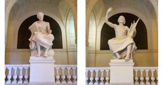 Campagnes de restauration de trois statues en Sorbonne