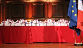 La table des prix Concours Général 2017 en Sorbonne.