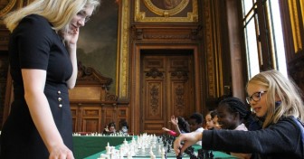 Jeu d’échecs en Sorbonne 2015