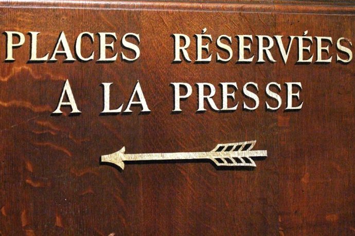 Détail dans les tribunes du Grand Amphithéâtre en Sorbonne