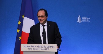 François Hollande inaugure l’Institut Pierre-Gilles de Gennes